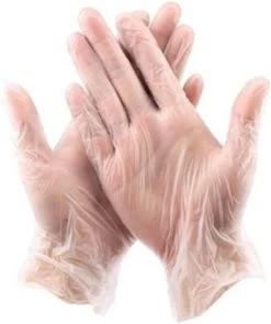 LifeStar-Vinyl Wegwerphandschoenen-100 St.-poedervrij-transparant-Maat M- Beschikbaar S-M-L-XL -Huishoudelijke Schoonmaak 1004x1200 2