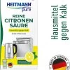 HEITMANN Pure Ontkalker- Citroenzuur Ontkalker, Natuurvriendelijke Kalkreiniger Voor Een Hygiënische Reiniging - Poeder, 1x 350 G