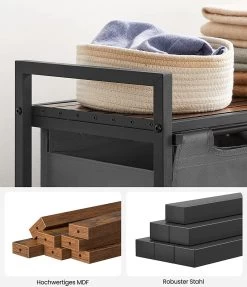 Merkloos Wasmand - Wasverzamelaar - 2 Vakken - Met Plank - Wassorteerbak - Metalen Frame, 2 Uitneembare Vakken Van Oxford Stof - Met Klittenbandsluiting - Vintage Bruin-Grijs 14 Merkloos Wasmand - Wasverzamelaar - 2 Vakken - Met Plank - Wassorteerbak - Metalen Frame, 2 Uitneembare Vakken Van Oxford Stof - Met Klittenbandsluiting - Vintage Bruin-Grijs -Huishoudelijke Schoonmaak 1034x1200 1