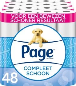 Page Toiletpapier - 48 Rollen - Compleet Schoon Wc Papier - Met Een Vleugje Katoen