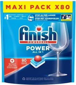 Finish Power All In One Regular Vaatwastabletten - 80 Stuks -Huishoudelijke Schoonmaak 1065x1200