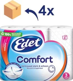 Edet Comfort Toiletpapier - 3-laags - 24 Rollen 9 Edet Comfort Toiletpapier - 3-laags - 24 Rollen -Huishoudelijke Schoonmaak 1077x1200