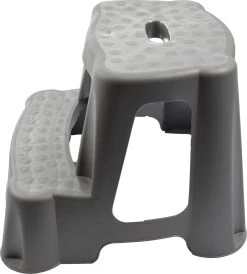 Grijs Kinderkrukje/opstapje Met 2 Treden 35 Cm - Keuken/badkamer Krukjes/opstapjes Voor Kinderen -Huishoudelijke Schoonmaak 1081x1200 1