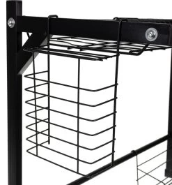 Afdruiprek Droger Zwart Voor Bestek Boven De Gootsteen 65 Cm X 29 Cm X 52 Cm -Huishoudelijke Schoonmaak 1119x1200 1