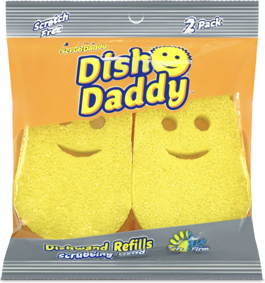 Scrub Daddy - Scrub Mommy - Dish Daddy 2 Pack - Scrub Daddy Afwasborstel Refill, Aanvul Spons Voor Scrub Daddy Afwas Borstel 1 Scrub Daddy - Scrub Mommy - Dish Daddy 2 Pack - Scrub Daddy Afwasborstel Refill, Aanvul Spons Voor Scrub Daddy Afwas Borstel