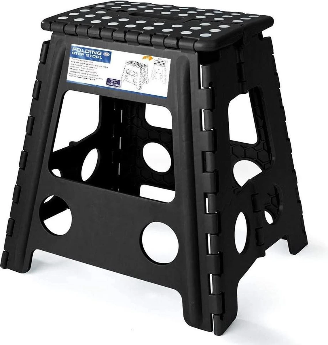 Buxibo - Kruk - Krukje - Keukentrap - Keukentrapje - Opvouwbaar Trapje - Keuken/Badkamer/Schuur Trapje - 29 X 24 X 40cm 1 Buxibo - Kruk - Krukje - Keukentrap - Keukentrapje - Opvouwbaar Trapje - Keuken/Badkamer/Schuur Trapje - 29 X 24 X 40cm