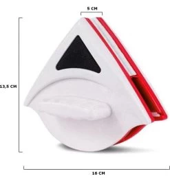 Merkloos Magnetische Raamwisser - Ruitenreiniger - Inclusief 24 Sponsjes + 4 Wissers + 4 Buttons