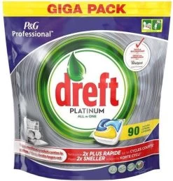 Dreft Platinum - All In One Lemon - 3 X 90 (270) Stuks - Vaatwastabletten - Voordeelverpakking 5 Dreft Platinum - All In One Lemon - 3 X 90 (270) Stuks - Vaatwastabletten - Voordeelverpakking -Huishoudelijke Schoonmaak 1145x1200