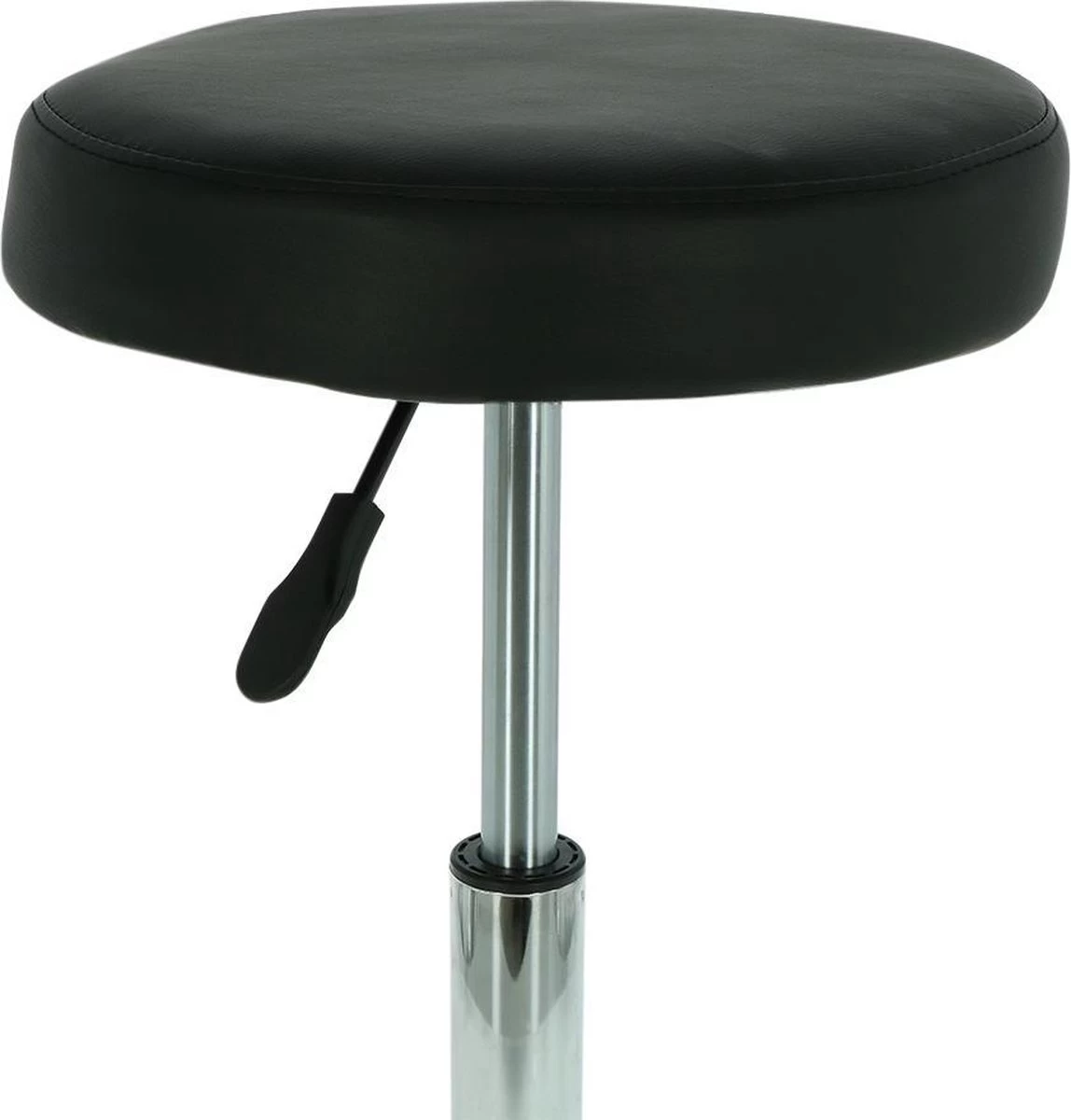 Alora Tabouret Op Wielen - Zadelkruk - Zwart - Kruk – Kapperskruk - Draaikruk - Werkkruk - Verstelbaar 6 Alora Tabouret Op Wielen - Zadelkruk - Zwart - Kruk – Kapperskruk - Draaikruk - Werkkruk - Verstelbaar - Afbeelding 6