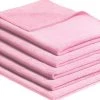 MAUS Microvezeldoekjes Professional - Rood Roze - 10 Stuks - 40x40cm - Zonder Schoonmaakmiddel Effectief