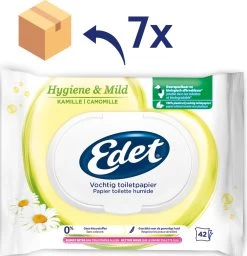 Edet Kamille Vochtig Wc Papier - 7 Stuks - Met Natuurlijke Kamille Extracten -Huishoudelijke Schoonmaak 1158x1200