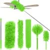Strex Telescopische Plumeau Set Met Telescoopsteel - 60 Tot 140 Cm - Uitschuifbaar - Flexibel - Microvezel Ragebol - 5-Delige Schoonmaak Set