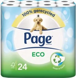 Page Toiletpapier - Eco - Duurzaam - 24 Rollen - Voordeelverpakking -Huishoudelijke Schoonmaak 1172x1200 4