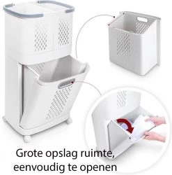 Sens Design Wasmanden Met Deksel - Wassorteerder 3 Vakken Op Wieltjes 21 Sens Design Wasmanden Met Deksel - Wassorteerder 3 Vakken Op Wieltjes -Huishoudelijke Schoonmaak 1186x1200 4