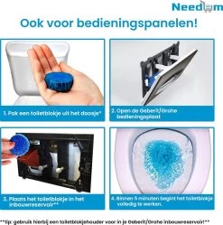 Needum ® Toiletblokjes Voor Inbouwreservoirs – WC-blokjes – Toiletblokken In Een Voordeelverpakking – 30 Stuks -Huishoudelijke Schoonmaak 1190x1200 6