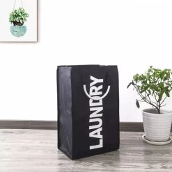 Janse Wasmand - Opvouwbare Wasmand - Laundry - Zwart - Wassorteerder - Waszak -Huishoudelijke Schoonmaak 1195x1200 4