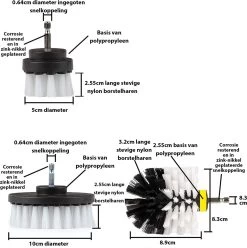 Kibani 9 Delige Borstelset Voor Boormachine - Wit, Rood, Geel - Voor Wielen, Tapijt, Bekleding, Beton En Steen | Schrobborstel – Boorborstel – Schuurborstel - Borstel Boormachine – Schoonmaakborstel – Reinigingsborstel – Tapijtreiniger - Borstelset 15 Kibani 9 Delige Borstelset Voor Boormachine - Wit, Rood, Geel - Voor Wielen, Tapijt, Bekleding, Beton En Steen | Schrobborstel – Boorborstel – Schuurborstel - Borstel Boormachine – Schoonmaakborstel – Reinigingsborstel – Tapijtreiniger - Borstelset -Huishoudelijke Schoonmaak 1197x1200 6