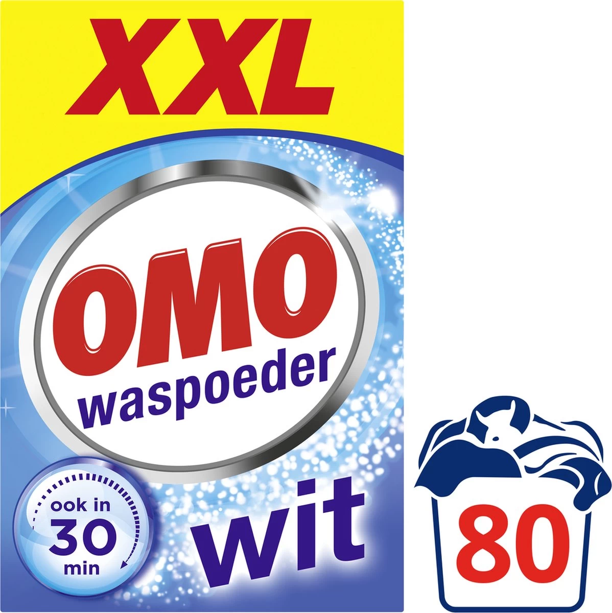Omo Wit XXL Waspoeder 80 Wasbeurten 6 Omo Wit XXL Waspoeder 80 Wasbeurten - Afbeelding 6