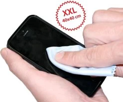 Optik- Deluxe- XXL-Microvezeldoek – Brillenpoetsdoek – Microvezeldoek Voor Brillen En Telefoon – XXL Formaat – 40CM X 40 CM -Huishoudelijke Schoonmaak 1200x1000 5