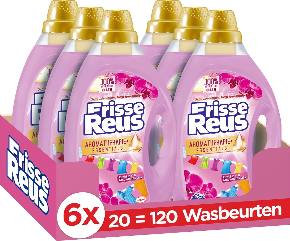 Frisse Reus Orchidee Macadamia Gel Vloeibaar Wasmiddel - Gekleurde Was - Voordeelverpakking - 120 Wasbeurten 1 Frisse Reus Orchidee Macadamia Gel Vloeibaar Wasmiddel - Gekleurde Was - Voordeelverpakking - 120 Wasbeurten