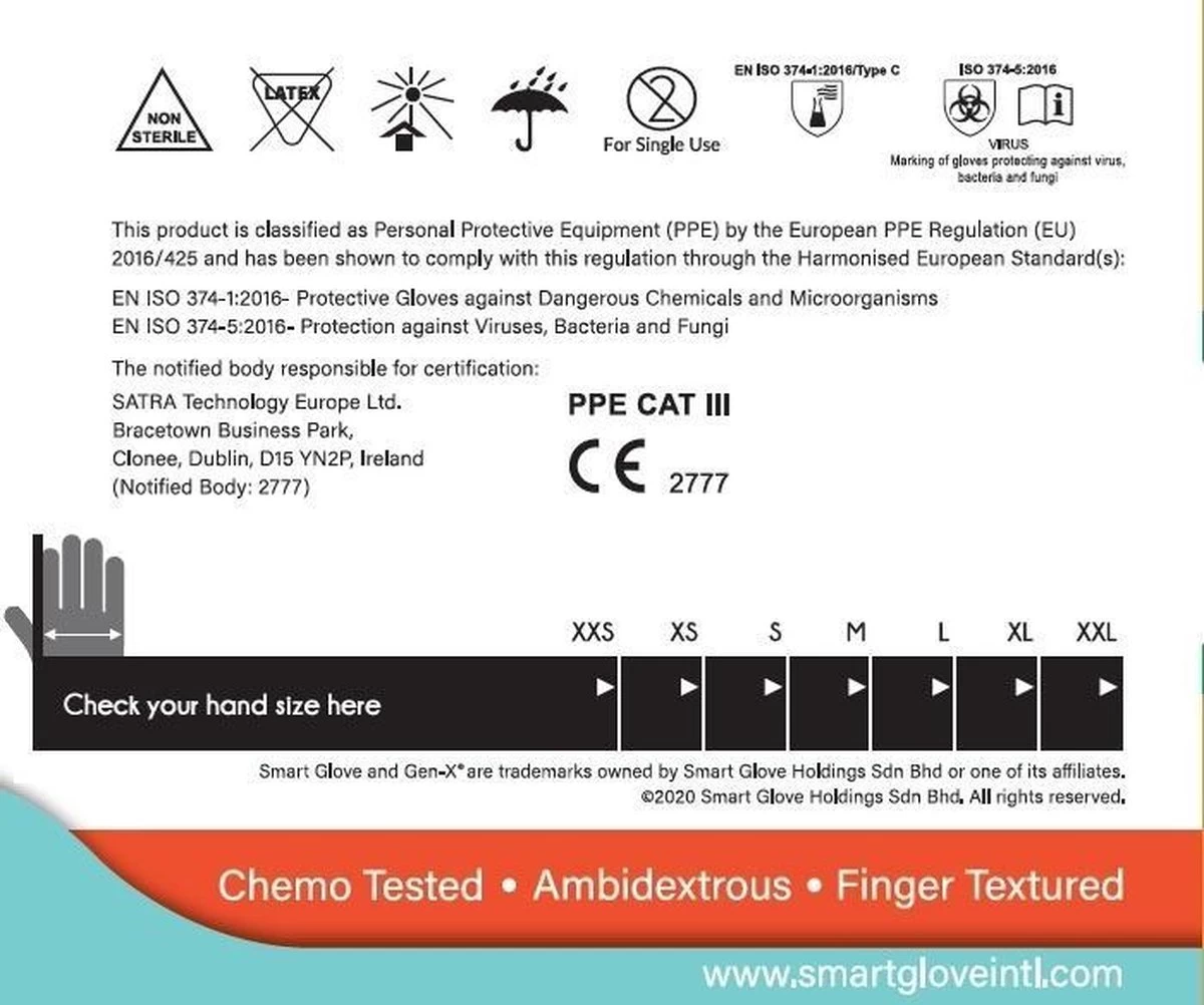 Gen-X Nitril Handschoenen | Handschoenen Wegwerp | Medisch | 100 PCS | Maat XL 5 Gen-X Nitril Handschoenen | Handschoenen Wegwerp | Medisch | 100 PCS | Maat XL - Afbeelding 5