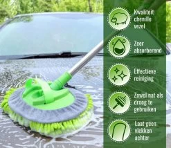 Merkloos Professionele Telescopische Wasborstel + Tonova Pen - Auto Schoonmaakborstel - Anti Slip - Auto, Caravan & Camper - Uitschuifbaar - Groen -Huishoudelijke Schoonmaak 1200x1042 1