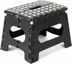 Opvouwbare Kruk - Keukentrap - Zwart -Huishoudelijke Schoonmaak 1200x1074 1