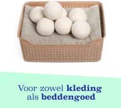 Casa Calma Drogerballen (6 Stuks) - Inclusief Opbergzakje - 100% Natuurlijk Schapenwol - Droger Ballen - Zero Waste Wasverzachter Bollen - Energiebesparend Drogen Met Droogbollen - Dryer Balls - Diervriendelijk & Milieuvriendelijk - Energie Besparen -Huishoudelijke Schoonmaak 1200x1075