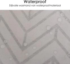 Merkloos Wasmand - Opbergzak - 60L - Waterproof - Zwart/wit -Huishoudelijke Schoonmaak 1200x1086 2