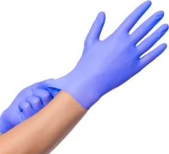 IVROU® Nitril Handschoenen - 100 Stuks Wegwerp Handschoenen - Poeder Vrij, Latex Vrij - Maat: M - Violet Blauw -Huishoudelijke Schoonmaak 1200x1093 1