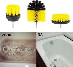 Borstelset Boormachine 25 Delig - Schuursponsjes- Schrobborstel – Boorborstel – Schuurborstel - Borstel Boormachine – Schoonmaakborstel – Reinigingsborstel – Tapijtreiniger - Borstelset -Huishoudelijke Schoonmaak 1200x1095