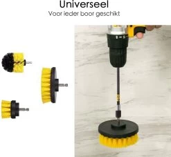 Professionele 4 Delige Borstelset Voor De Boormachine Incl. Verlengstuk, Deze Schoonmaak Schuurborstel Elektrisch Opzetborstel Schrobborstel Set Is Geschikt Als Schrobber Voor Badkamer, Auto, Keuken En Tuin 15 Professionele 4 Delige Borstelset Voor De Boormachine Incl. Verlengstuk, Deze Schoonmaak Schuurborstel Elektrisch Opzetborstel Schrobborstel Set Is Geschikt Als Schrobber Voor Badkamer, Auto, Keuken En Tuin -Huishoudelijke Schoonmaak 1200x1105 2