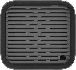 Brabantia SinkSide Afwasbak Vierkant - Met Afdruipschaal - Dark Grey -Huishoudelijke Schoonmaak 1200x1105