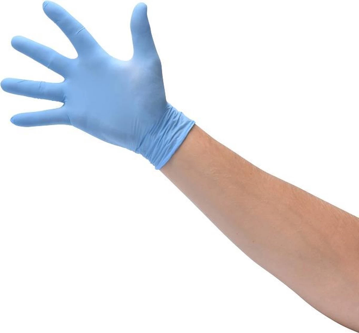 100x Nitril (Nitrile) Wegwerp Handschoenen - Blauw - Latex Vrij - Ongepoederd - Maat L 3 100x Nitril (Nitrile) Wegwerp Handschoenen - Blauw - Latex Vrij - Ongepoederd - Maat L - Afbeelding 3