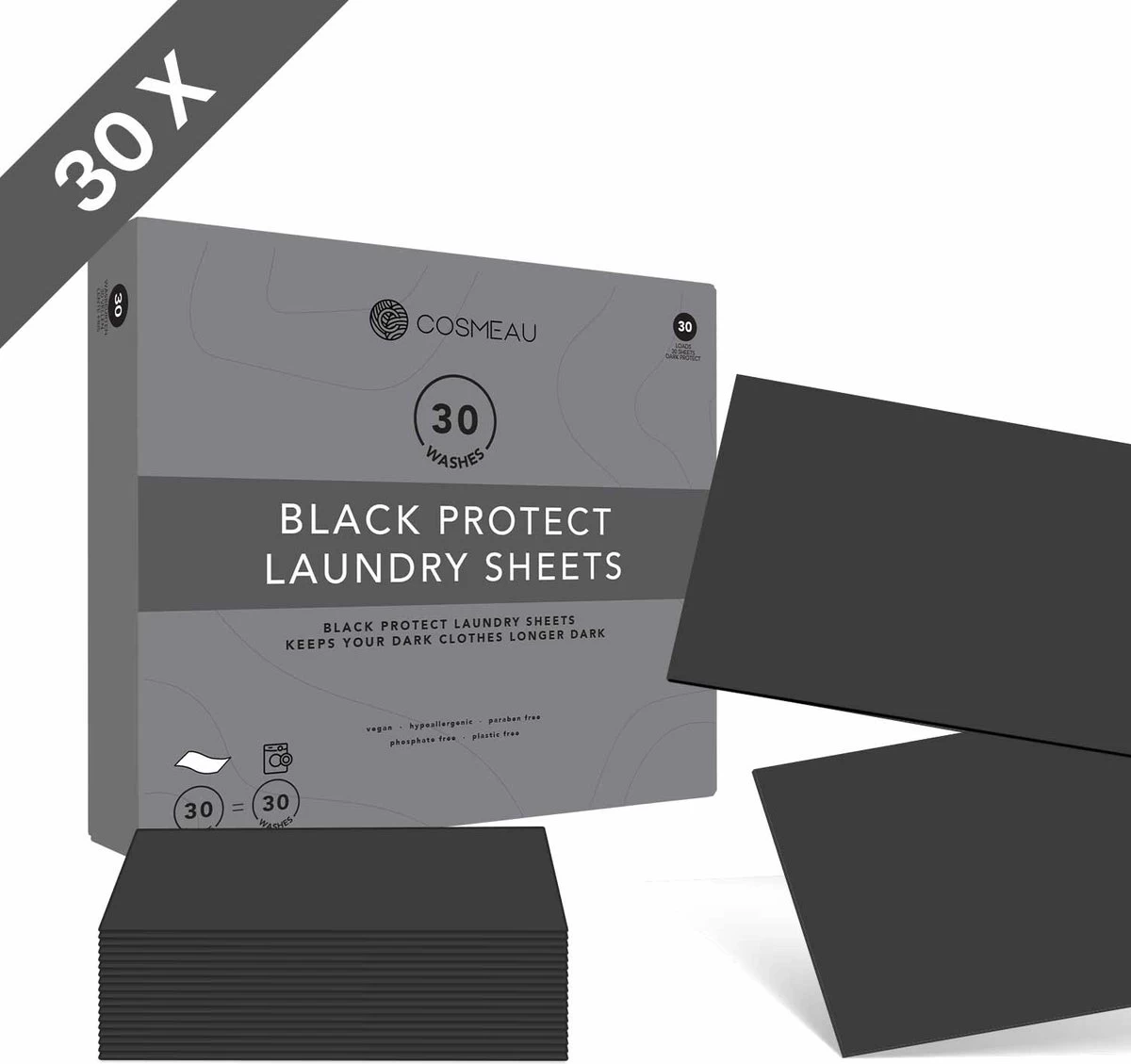 Cosmeau Zwart Donkere Was Color Protect Wasstrips 30 Wasbeurten Wasvellen Sheets Eco Laundry Strips 1 Cosmeau Zwart Donkere Was Color Protect Wasstrips 30 Wasbeurten Wasvellen Sheets Eco Laundry Strips