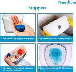 Needum ® Toiletblokjes Voor Inbouwreservoirs – WC-blokjes – Toiletblokken In Een Voordeelverpakking – 30 Stuks -Huishoudelijke Schoonmaak 1200x1129 7