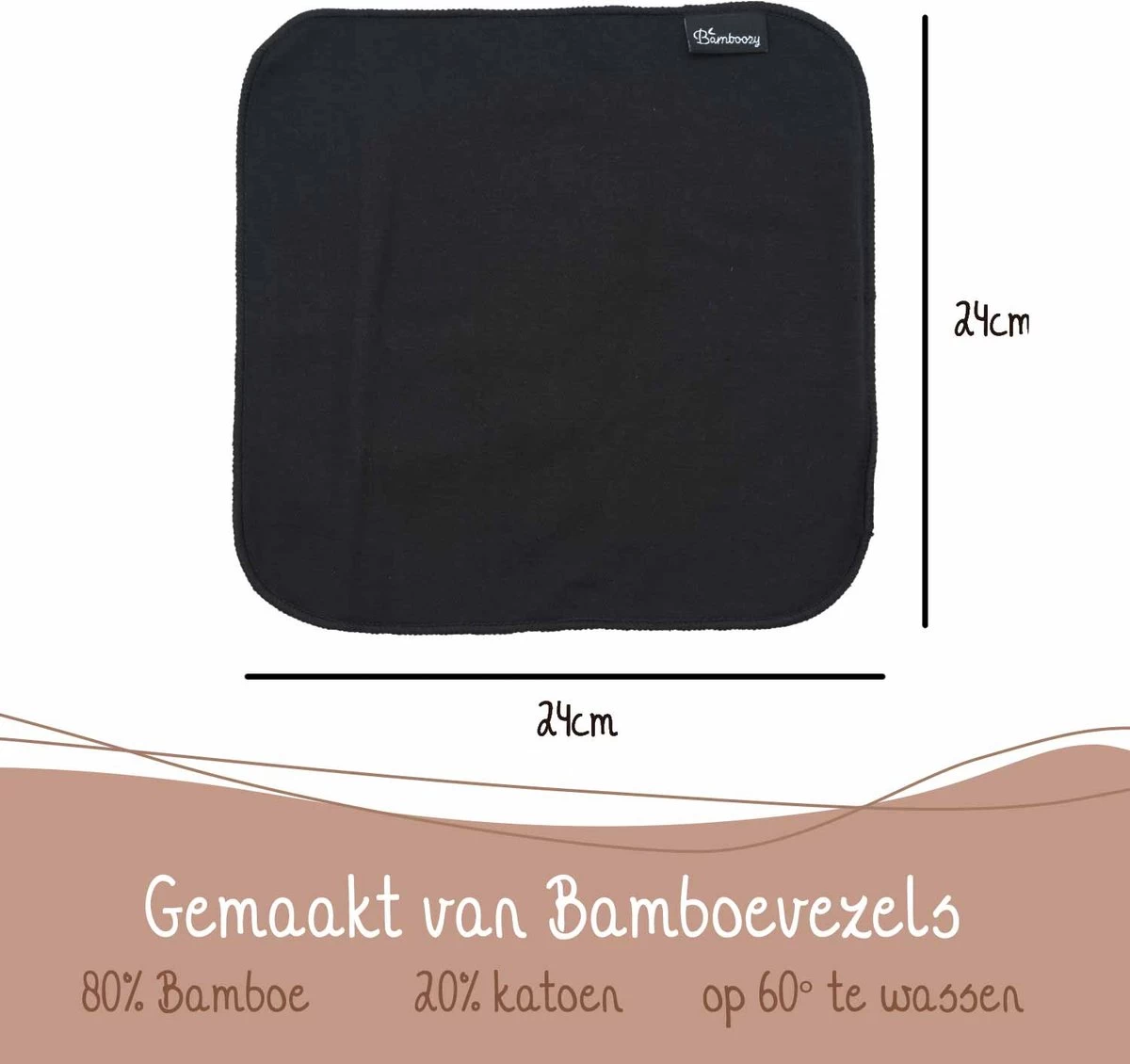 Bamboozy Vaatdoekjes Zwart 3 Stuks Herbruikbaar Keukenpapier Unpaper Towel Bamboevezels Plasticvrij 5 Bamboozy Vaatdoekjes Zwart 3 Stuks Herbruikbaar Keukenpapier Unpaper Towel Bamboevezels Plasticvrij - Afbeelding 5
