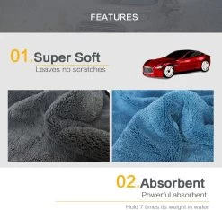 Droogdoek Auto - Watermagneet - Microvezel - Doek - 45 X 38 Cm - Blauw - Super Zacht! 17 Droogdoek Auto - Watermagneet - Microvezel - Doek - 45 X 38 Cm - Blauw - Super Zacht! -Huishoudelijke Schoonmaak 1200x1137 5