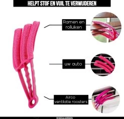 Jaloezie Reiniger - Lamellen Reiniger - Plumeau - Roze - Inclusief Voegenreiniger -Huishoudelijke Schoonmaak 1200x1145 1