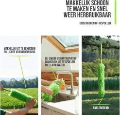 Strex Telescopische Plumeau Set Met Telescoopsteel - 60 Tot 140 Cm - Uitschuifbaar - Flexibel - Microvezel Ragebol - 5-Delige Schoonmaak Set -Huishoudelijke Schoonmaak 1200x1146 3