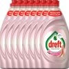 Dreft Clean & Care Rose & Satin Afwasmiddel - 8x780ml - Voordeelverpakking