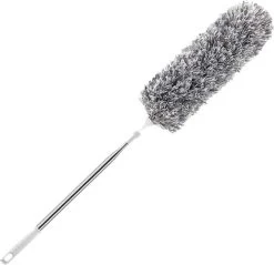 Fain® Plumeau Met Telescoopsteel – Grijs – 80 Tot 240 Cm - Uitschuifbaar – Wasbaar - Flexibel 360° Draaibaar – Duster - Microvezel Ragebol -Huishoudelijke Schoonmaak 1200x1163 3