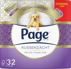 Page Toiletpapier - 32 Rollen - Kussenzacht Wc Papier (3-laags) - Voordeelverpakking -Huishoudelijke Schoonmaak 1200x1167 2