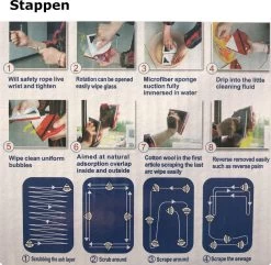 Merkloos Magnetische Raamwisser - Ruitenreiniger - Inclusief 24 Sponsjes + 4 Wissers + 4 Buttons -Huishoudelijke Schoonmaak 1200x1173 8