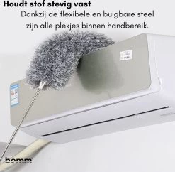 Plumeau - 280 Cm - Uitschuifbaar - Ragebol - Wasbaar - 360° - Flexibel -Huishoudelijke Schoonmaak 1200x1174 5