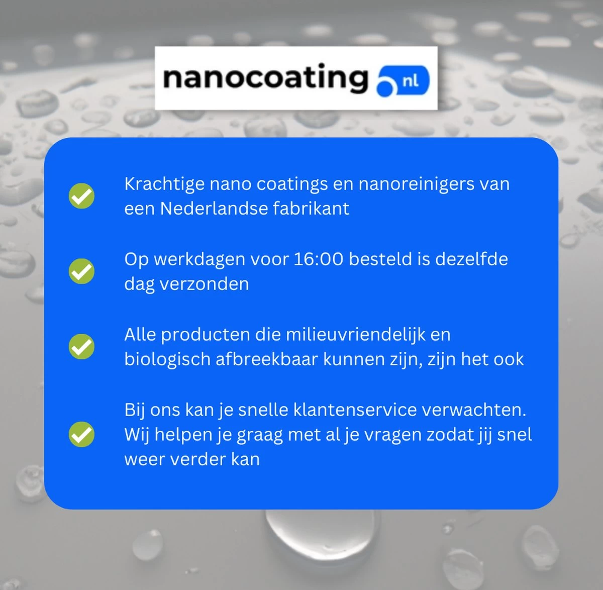 NC Nano Coating Voor Glas - Nano Coating Glas - Glascoating - Anti Condens - Water- & Vuilafstotend - Tot 5m2 4 NC Nano Coating Voor Glas - Nano Coating Glas - Glascoating - Anti Condens - Water- & Vuilafstotend - Tot 5m2 - Afbeelding 4