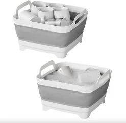 Opvouwbare Wasbak 18L - Met Stop - Afwasbak - Afwasteil - 30x30x20 Cm -Huishoudelijke Schoonmaak 1200x1175 3