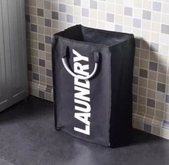Janse Wasmand - Opvouwbare Wasmand - Laundry - Zwart - Wassorteerder - Waszak -Huishoudelijke Schoonmaak 1200x1175 4