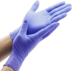 IVROU® Nitril Handschoenen - 100 Stuks Wegwerp Handschoenen - Poeder Vrij, Latex Vrij - Maat: M - Violet Blauw -Huishoudelijke Schoonmaak 1200x1175 8