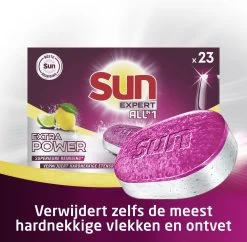 SUN® Sun All-In-1 Extra Power Lemon Vaatwastabletten - 6 X 23 Tabletten - Voordeelverpakking -Huishoudelijke Schoonmaak 1200x1176 1